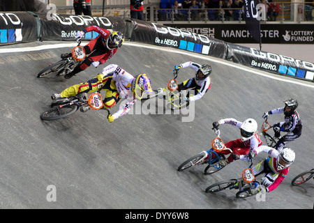 UCI BMX Supercross World Cup Manchester National Cycling Centre England UK Stock Photo Alamy