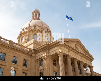 A view of the Alberta Legislature Building (Legislature of Alberta) in Edmonton, Alberta, Canada. Stock Photo