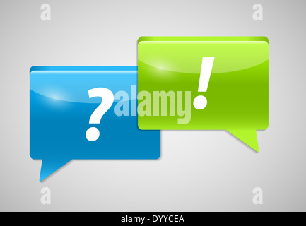 Colored Speech Bubbles Vector Illustration. EPS 10 Stock Photo