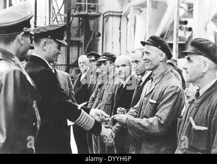 ADMIRAL KARL DOENITZ (1891-1980) German naval commander here in WW2 ...