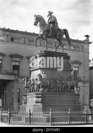 Equestrian statue of Frederick II the Great in Berlin, 1900 Stock Photo