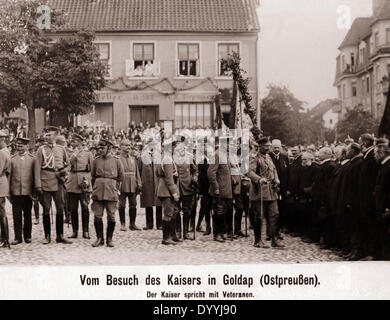 Wilhelm II in Goldap, 1917 Stock Photo