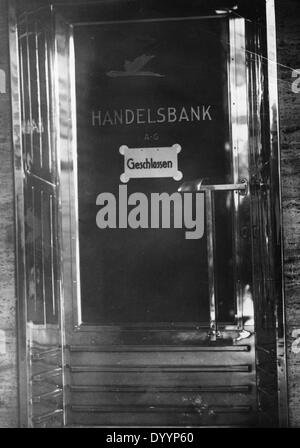 World economic crisis: banks, stock market, Collapse of the Handelsbank in Berlin, 1931 Stock Photo