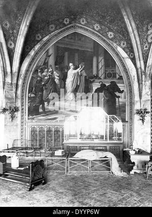 The devastated Aachen town hall after the expulsion of the separatists, 1923 Stock Photo