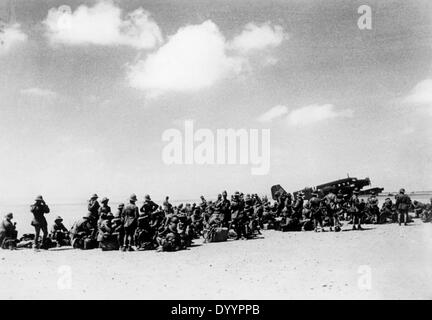 Military action on the egytian border, battle of El Alamein, 1942 Stock Photo