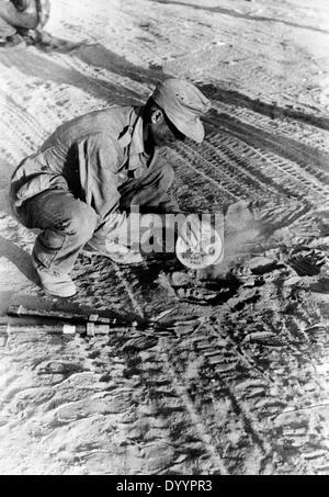 Military action on the egytian border, battle of El Alamein, 1942 Stock Photo