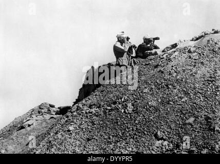 Military action on the egytian border, battle of El Alamein, 1942 Stock Photo