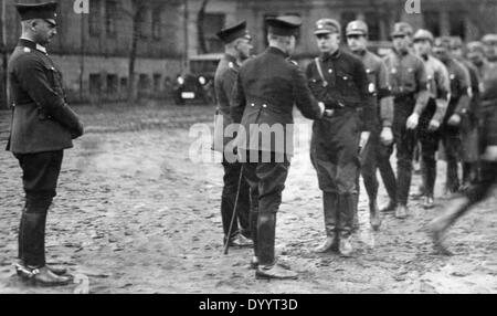 The Sturmabteilung as auxiliary police, 1933 Stock Photo