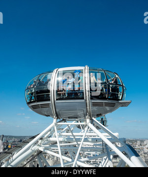 London Eye or Millennium Wheel  in London United Kingdom Stock Photo