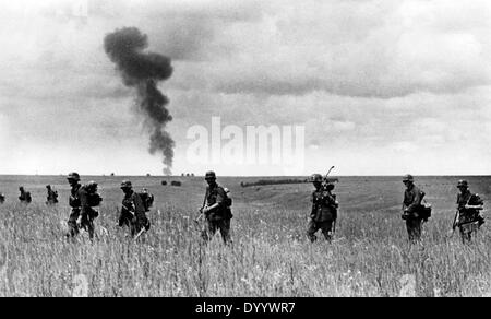 World War II: German attack toward Stalingrad at the Don Crossing Stock Photo