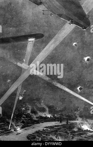 German air raid on London, 1915 Stock Photo