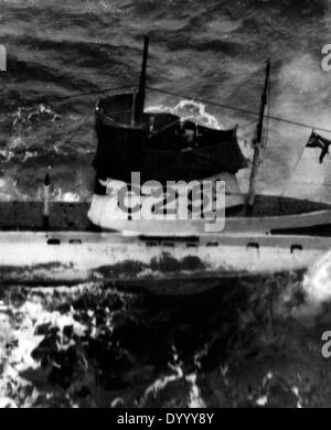 Sinking of an English ship in World War I Stock Photo