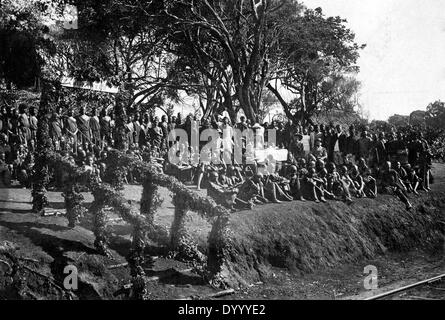 Fighting in German East Africa in World War I Stock Photo