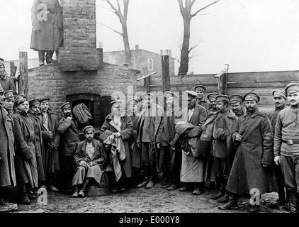 Russian prisoners of war at the Guben prison camp, 1915 Stock Photo - Alamy