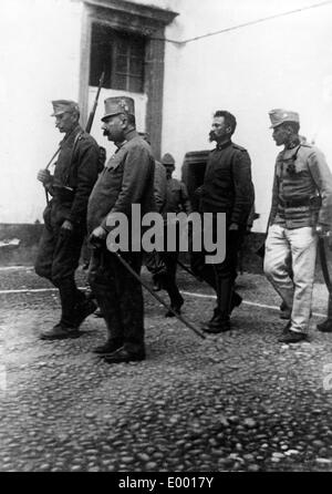 Cesare Battisti on his way to his execution, 1916 Stock Photo