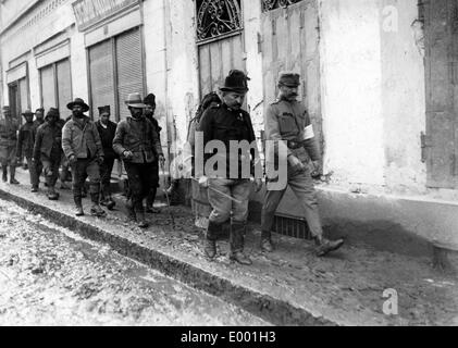 Escort with suspected Serbian spies, 1915 Stock Photo