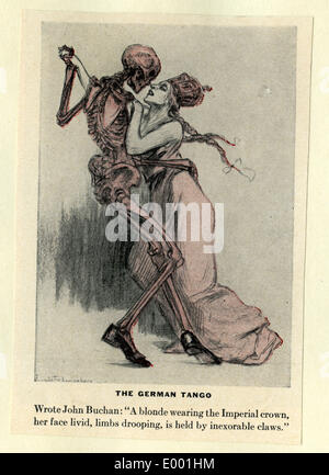 First World War: Anti-German propaganda of the Allied Forces Stock Photo