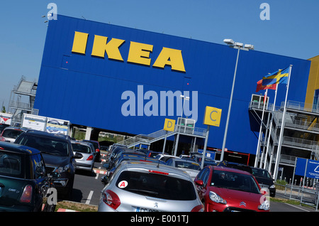 ikea store, caen, normandy, france Stock Photo