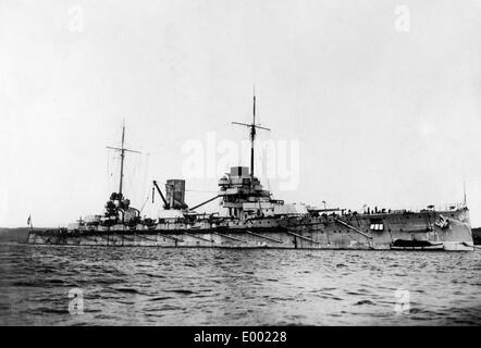 SMS Goben on the high seas during the First World War Stock Photo