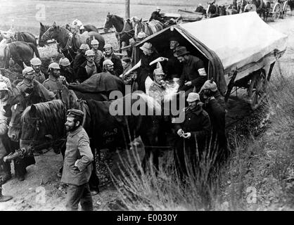 Troop supply in the Vosges during the First World War Stock Photo