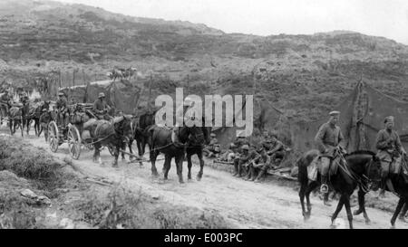 German troops on the retreat, 1918 Stock Photo