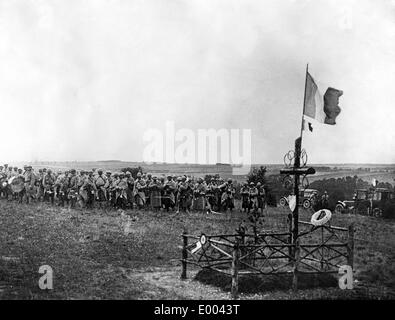 War memorial for dead French soldiers, 1914 Stock Photo