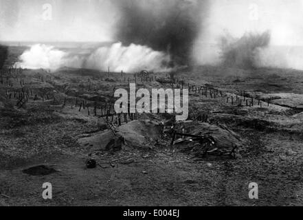 Battlefield on the Western Front of the First World War Stock Photo