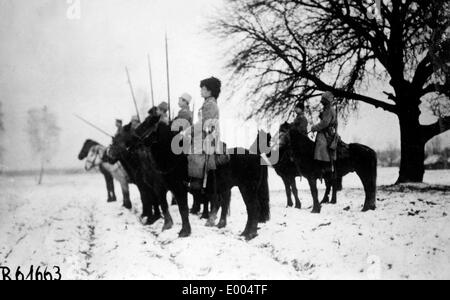 Russian Cossacks during WW I Stock Photo