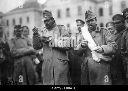 Austrian POWs in Russia during WW I Stock Photo