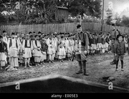 Captives in Serbia, 1915 Stock Photo