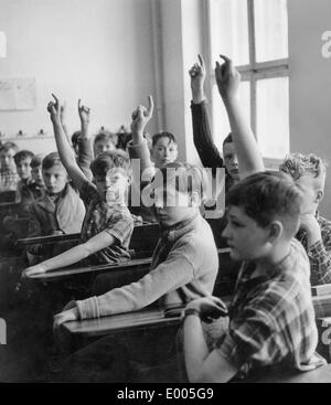 Elementary school class, 1958 Stock Photo