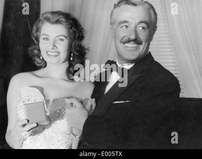 Sophia Loren and Vittorio de Sica Stock Photo