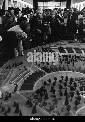 Inauguration of the Buchenwald concentration camp memorial, 1958 Stock Photo