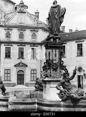 The Wittelsbacherbrunnen in Munich Stock Photo