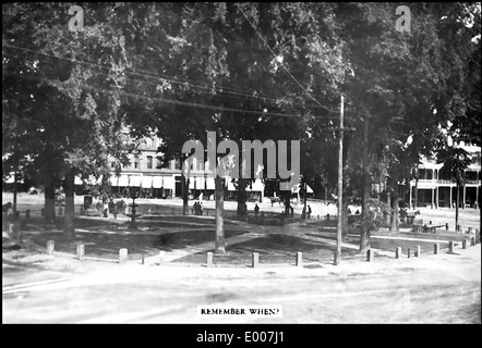 Central Square in Keene NH Stock Photo