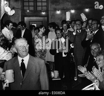 Artists' party in Augsburg, 1967 Stock Photo
