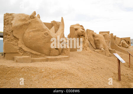 Sand Sculpture Festival Brighton 2014 Stock Photo