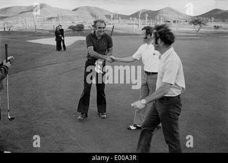 Sean Connery playing golf Stock Photo