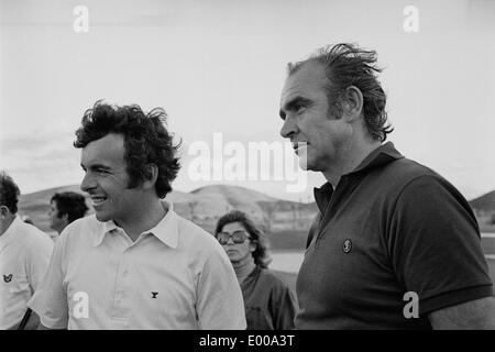 Sean Connery playing golf Stock Photo