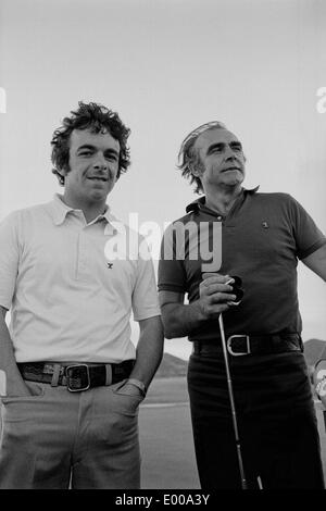 Sean Connery playing golf Stock Photo