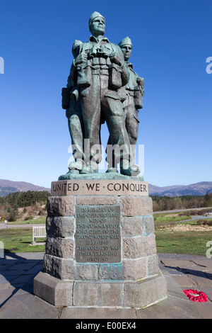 The Commando War Memorial Spean Bridge Scotland UK Stock Photo