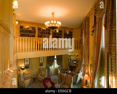 This refined hotel, nestling in the greenery of Champagne vineyards was formerly a coaching inn on the road to Rheims Stock Photo