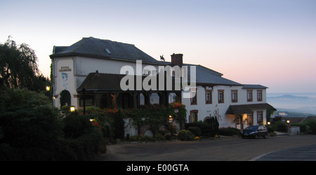 This refined hotel, nestling in the greenery of Champagne vineyards was formerly a coaching inn on the road to Rheims Stock Photo