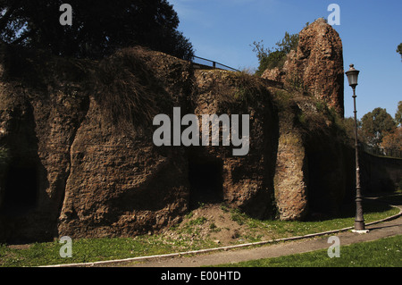 Domus Aurea (Golden House). Villa built by the Emperor Nero after the great fire between 64-68 A.C. Rome. Italy. Stock Photo