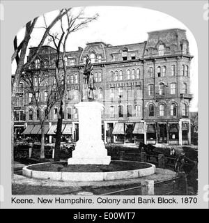 Soldier's Monument in Central Square, Keene New Hampshire Stock Photo