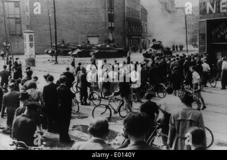 The Uprising of 17th June in the GDR, Berlin, 1953 Stock Photo