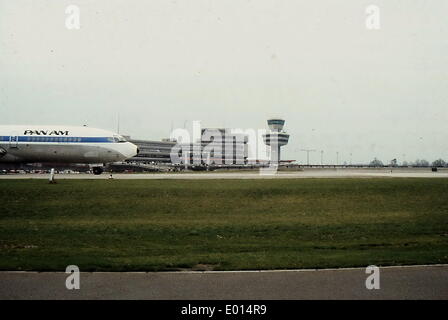 The Berlin Tegel Airport in Berlin, 1985 Stock Photo