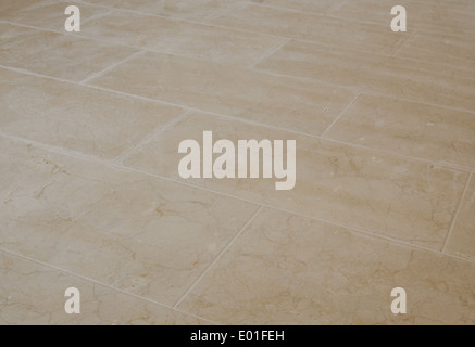 Newly laid marble floor Stock Photo