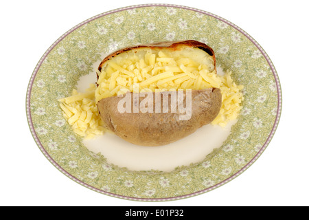 Baked Potato with Cheese Stock Photo