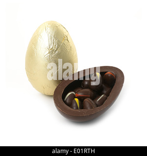 Chocolate egg Stock Photo